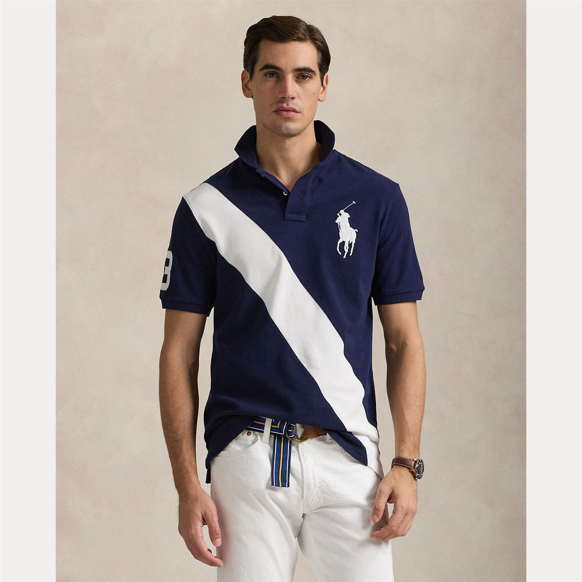 CUSTOM SLIM FIT BIG PONY MESH POLO SHIRT – LIE1899
