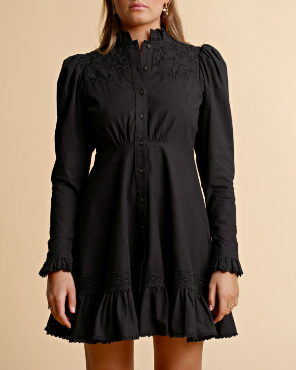 WINTER COTTON BUTTON DOWN DRESS LIE1899 WINTER COTTON BUTTON DOWN DRESS LIE1899