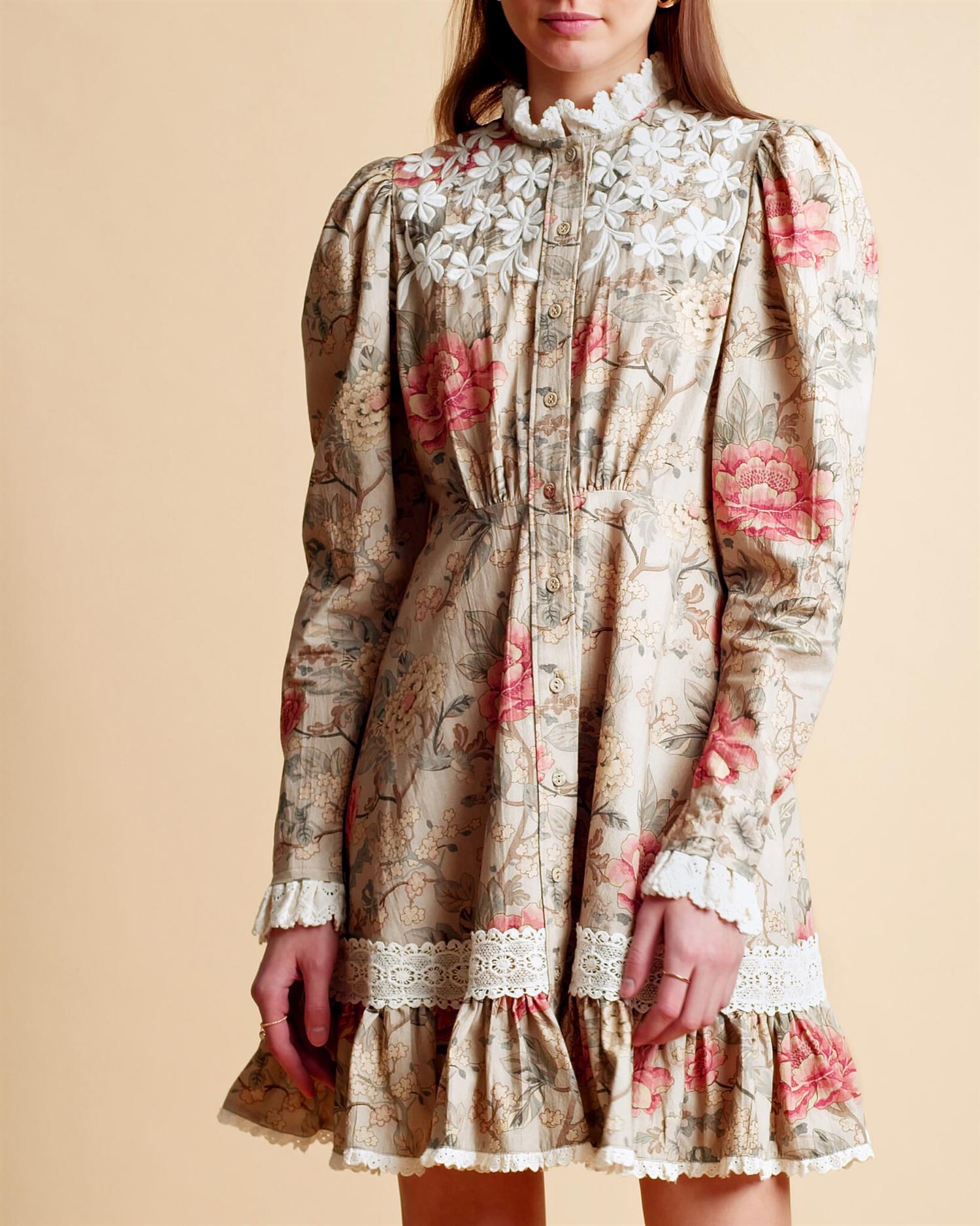WINTER COTTON BUTTON DOWN DRESS WINTER COTTON BUTTON DOWN DRESS